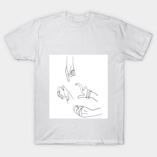 Wobbly Hands Contour T-Shirt